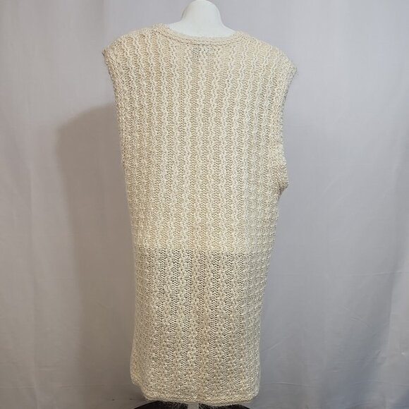 VTG All Points Reference Point Sweater Vest Womens Size Large Mohair Silk Blend - Picture 4 of 10